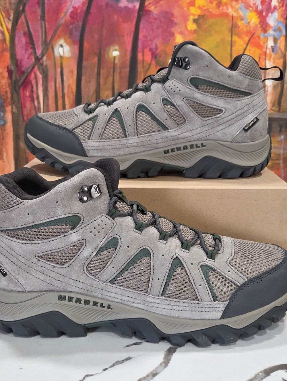 Merrell Oak Creek Mid Waterproof Hiking Boot Size 15 Men's